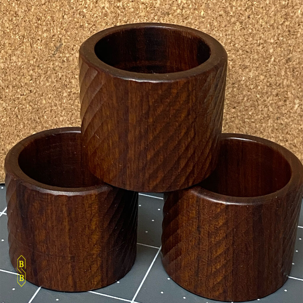 Mopane Spiral Napkin Rings